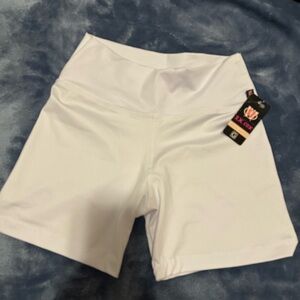 Women's White Bike Shorts
